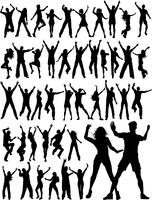 Huge collection of party people vector