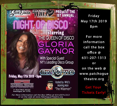 Night of disco with gloria Gaynor and That 70s Band Live
